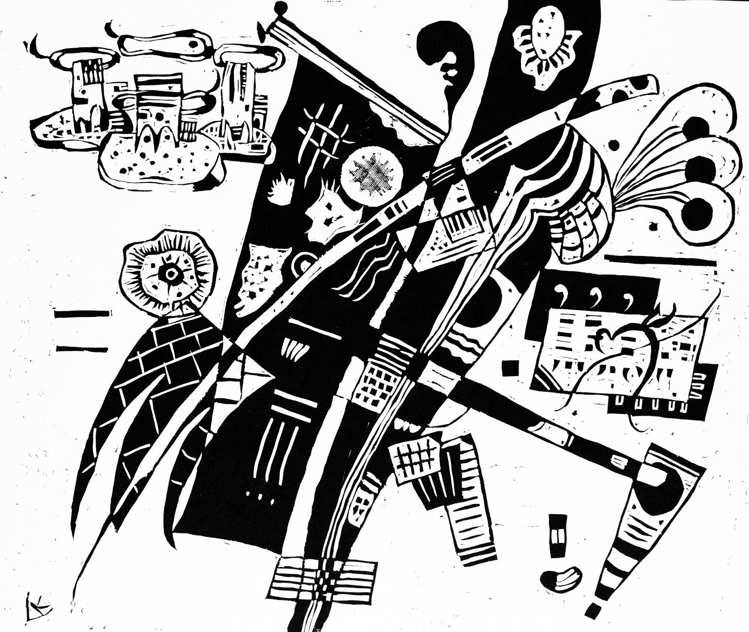 Kandinsky, Composition, Société internationale d'art XXe siècle (after) - Print by Wassily Kandinsky