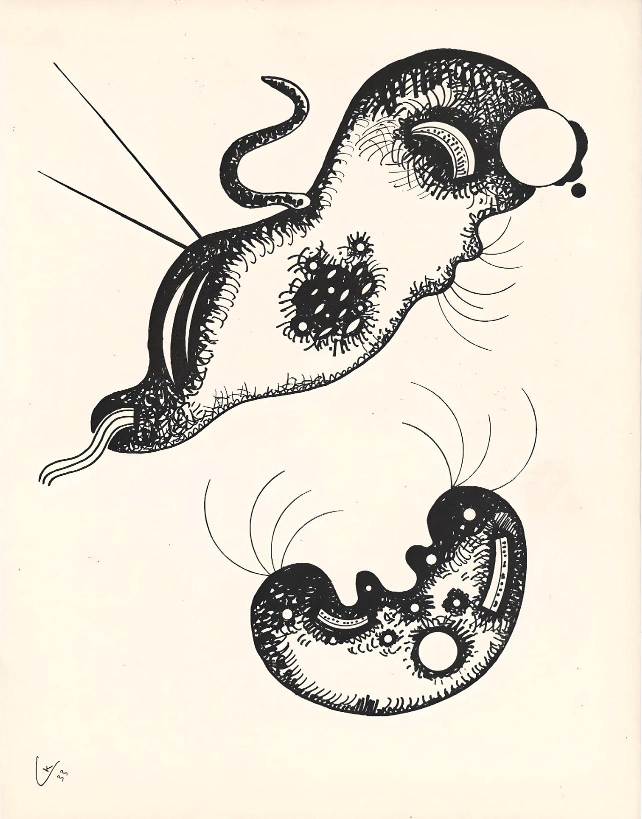 Wassily Kandinsky Figurative Print - Kandinsky, Composition, XXe Siècle (after)