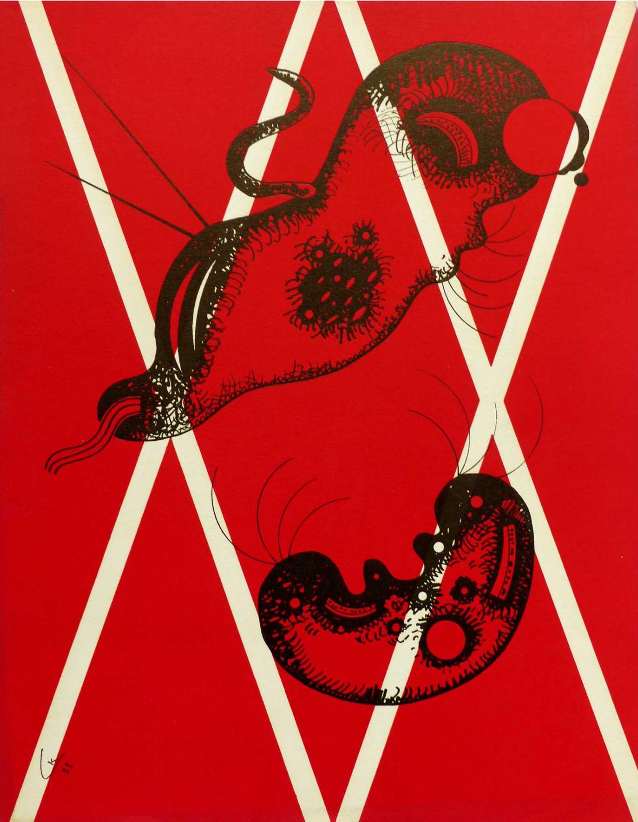 Wassily Kandinsky Figurative Print - Kandinsky, Couverture composition, XXe Siècle (after)