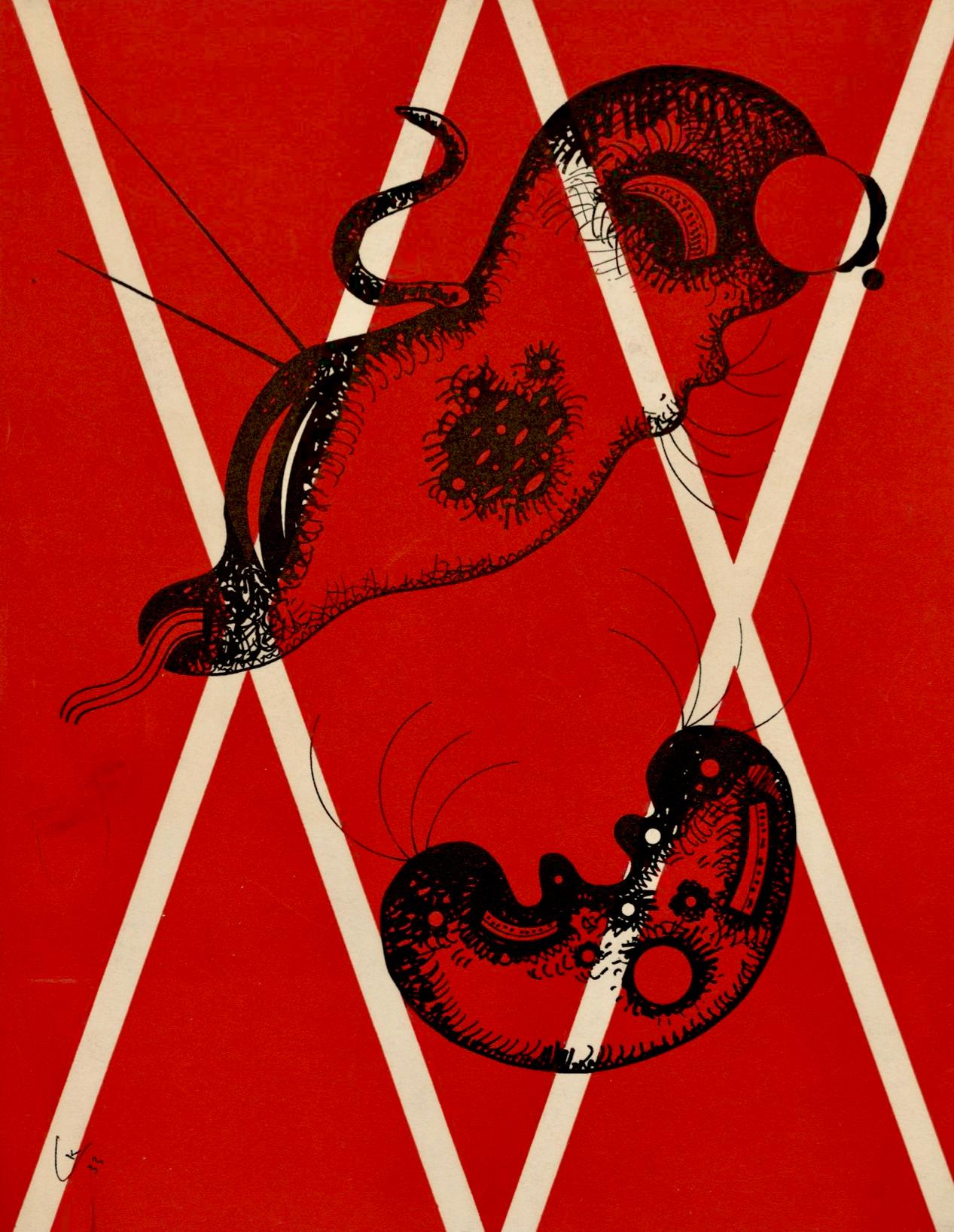 Wassily Kandinsky Figurative Print - Kandinsky, Composition, XXe Siècle (after)