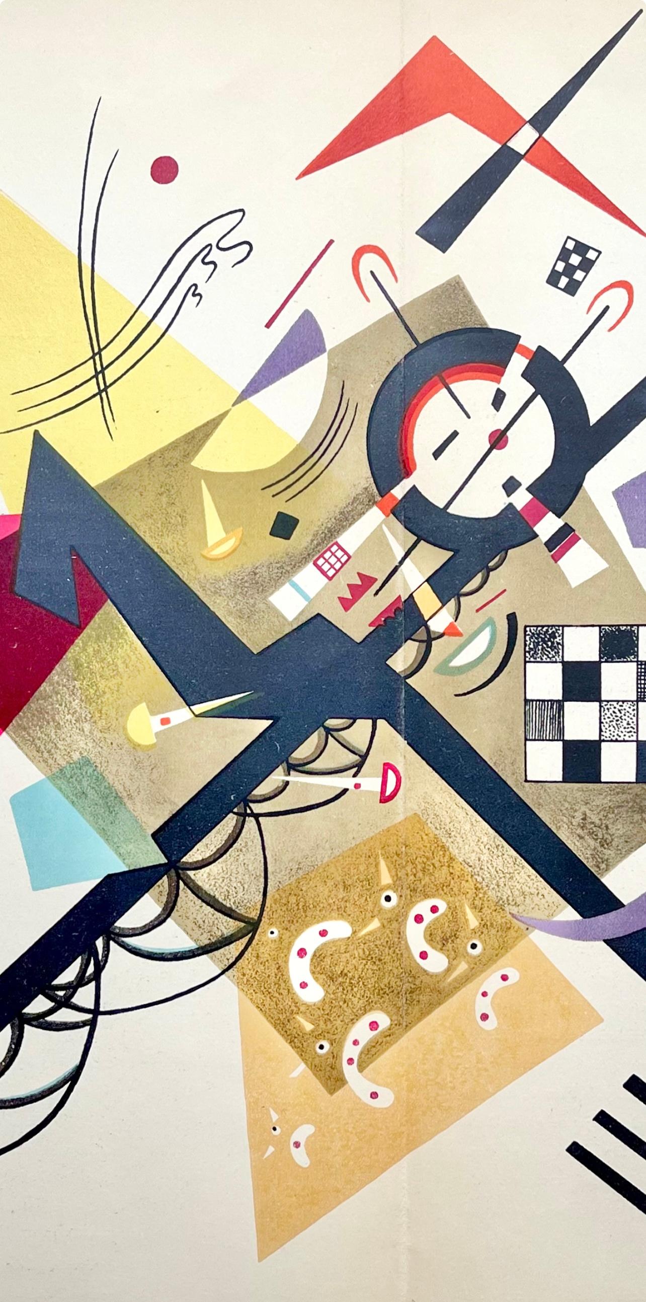 Kandinsky, Fond Blanc, Derrière le miroir (después) - Print de Wassily Kandinsky