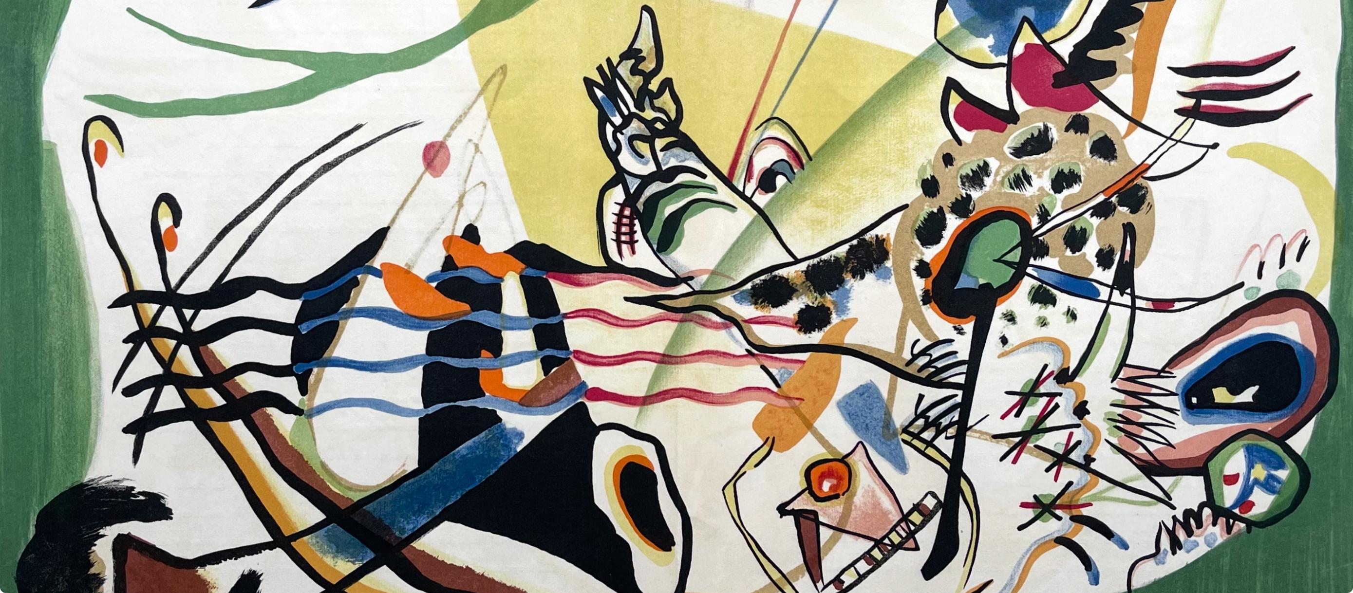 Kandinsky, Komposición IV, Derrière le miroir (después) - Print Moderno de Wassily Kandinsky
