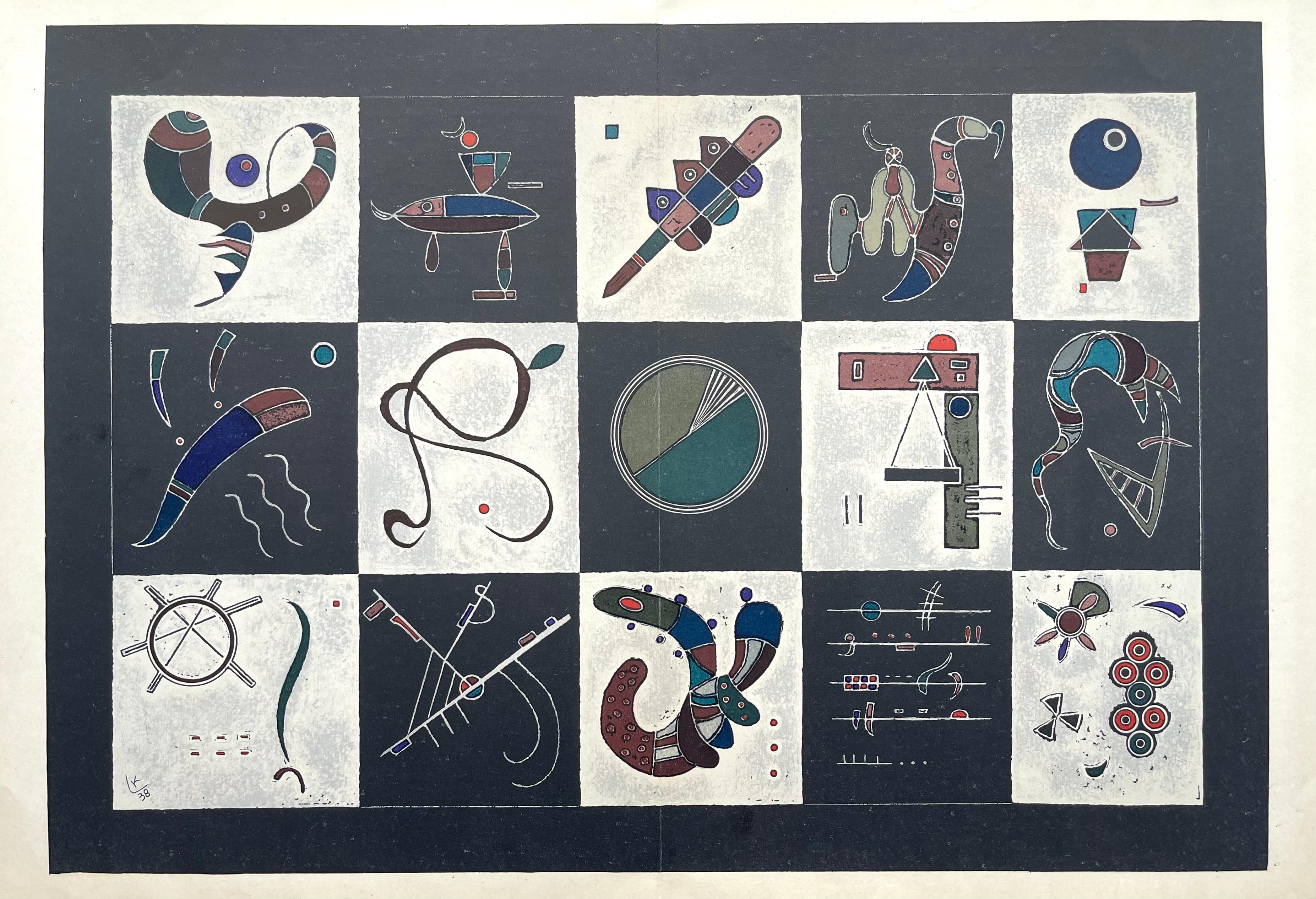 Kandinsky, Komposición V, Derrière le miroir (después) en venta 1