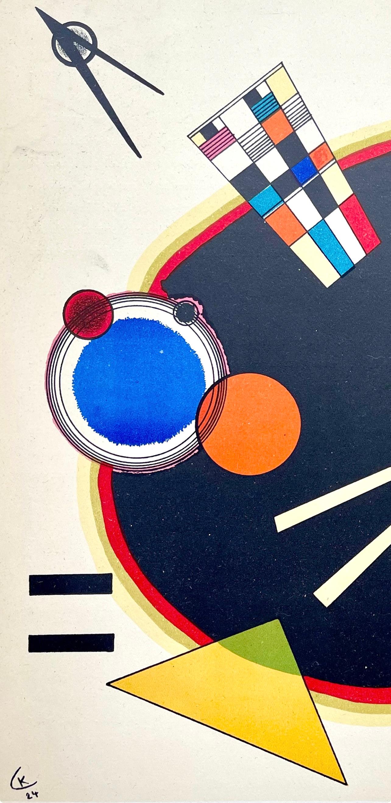 Kandinsky, La Tache Noire, Derrière le miroir (nach) (Moderne), Print, von Wassily Kandinsky