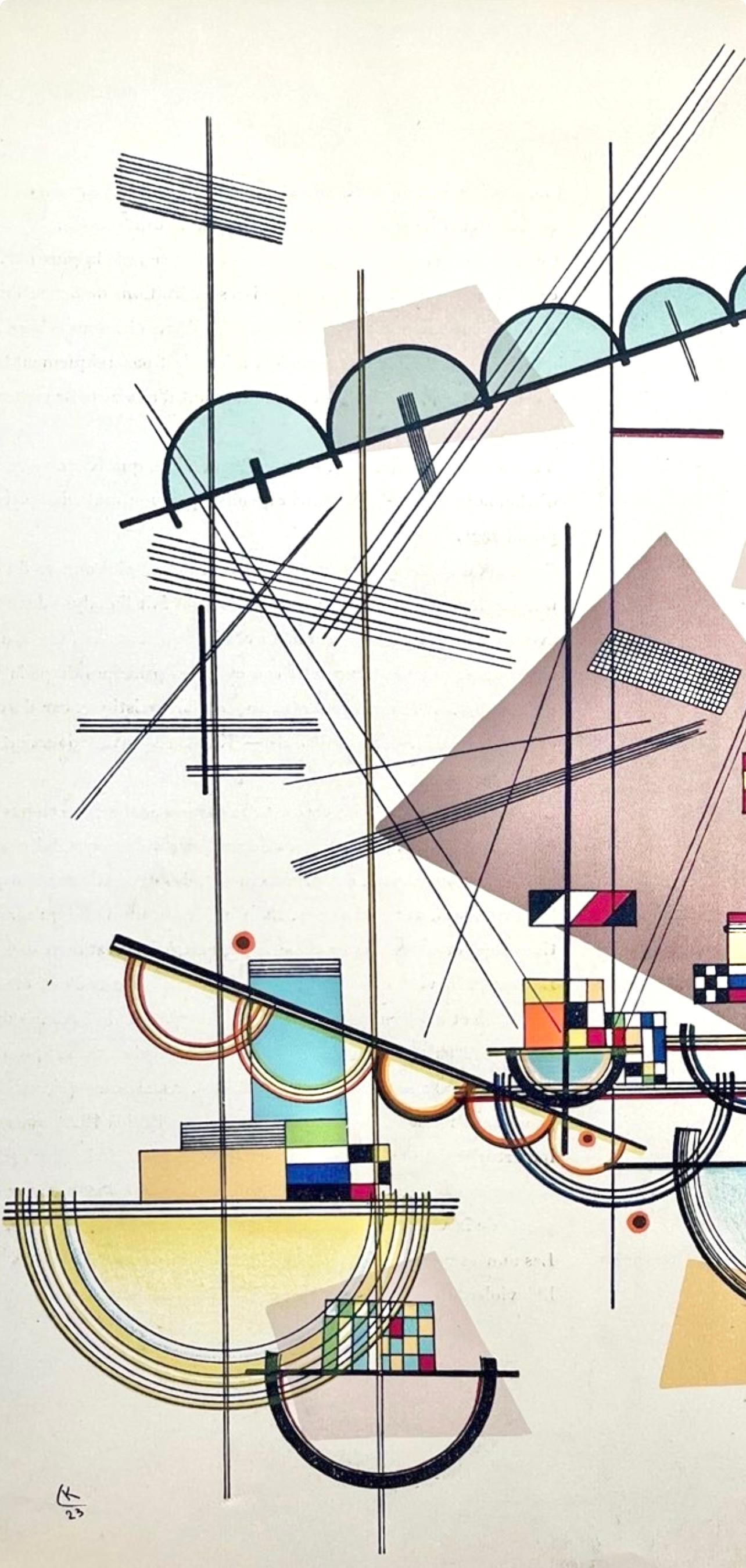 Kandinsky, Lyrisch, Derrière le miroir (nach) (Moderne), Print, von Wassily Kandinsky