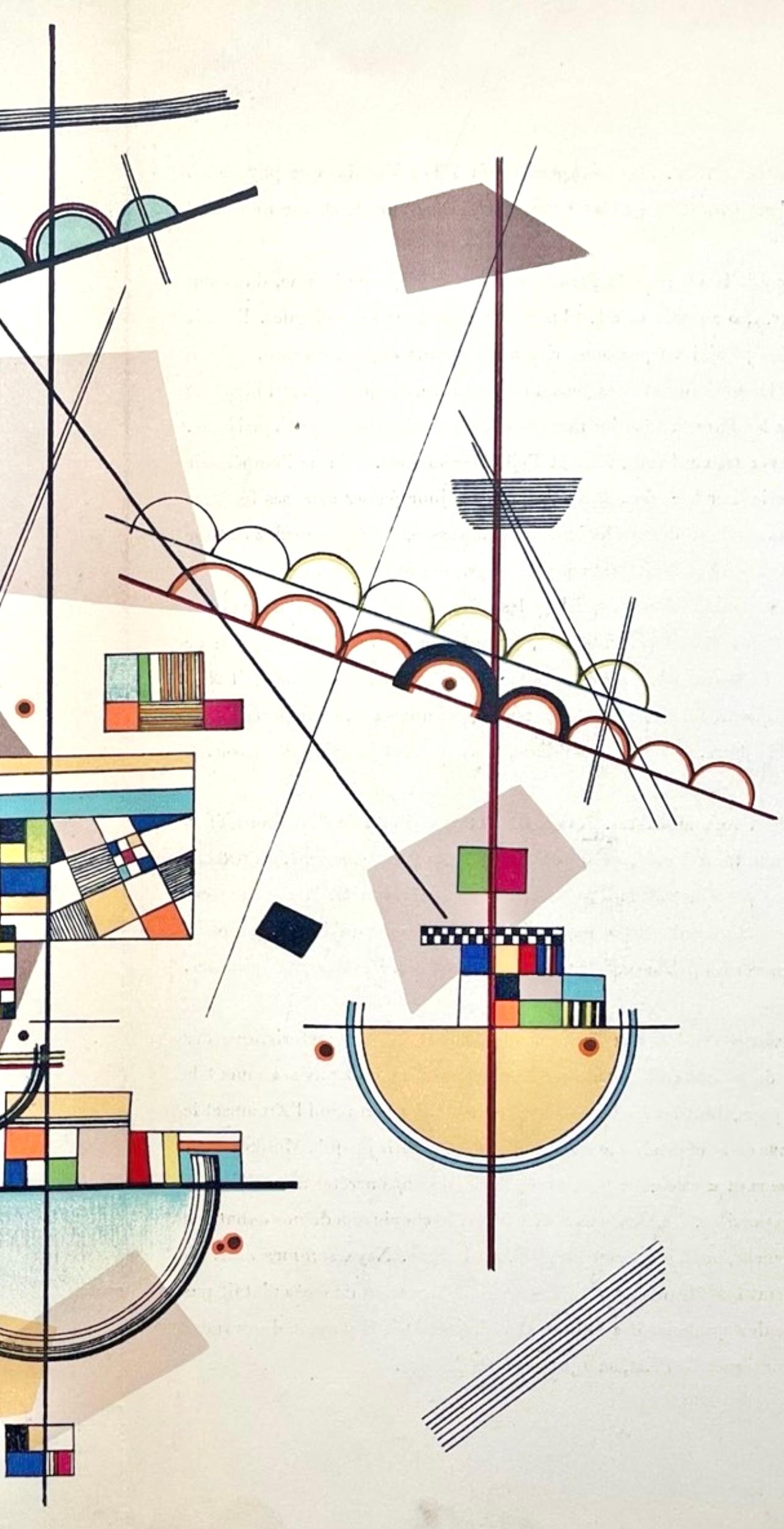Kandinsky, Lyrisch, Derrière le miroir (nach) (Beige), Abstract Print, von Wassily Kandinsky