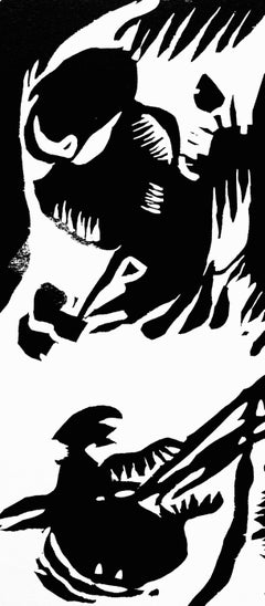 Wassily Kandinsky, Black and White, from Derriere le miroir, 1955 (after)