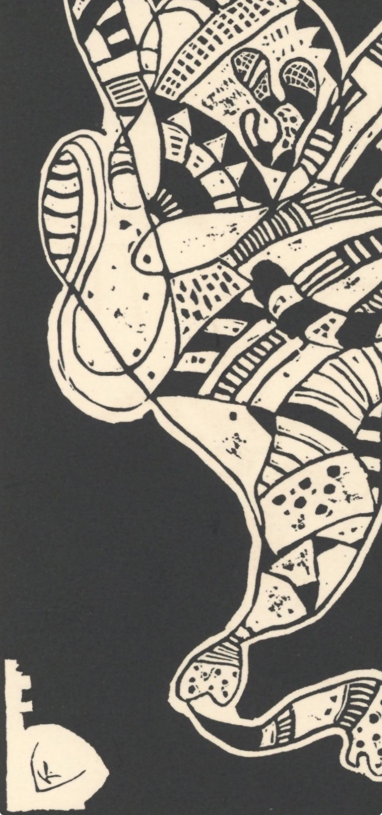 Kandinsky, Plate (folio 12), Société internationale d'art XXe siècle (after) - Black Landscape Print by Wassily Kandinsky