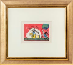 Klänge: Zwei Reiter vor Rot (Two Riders in Red), Roethel #95