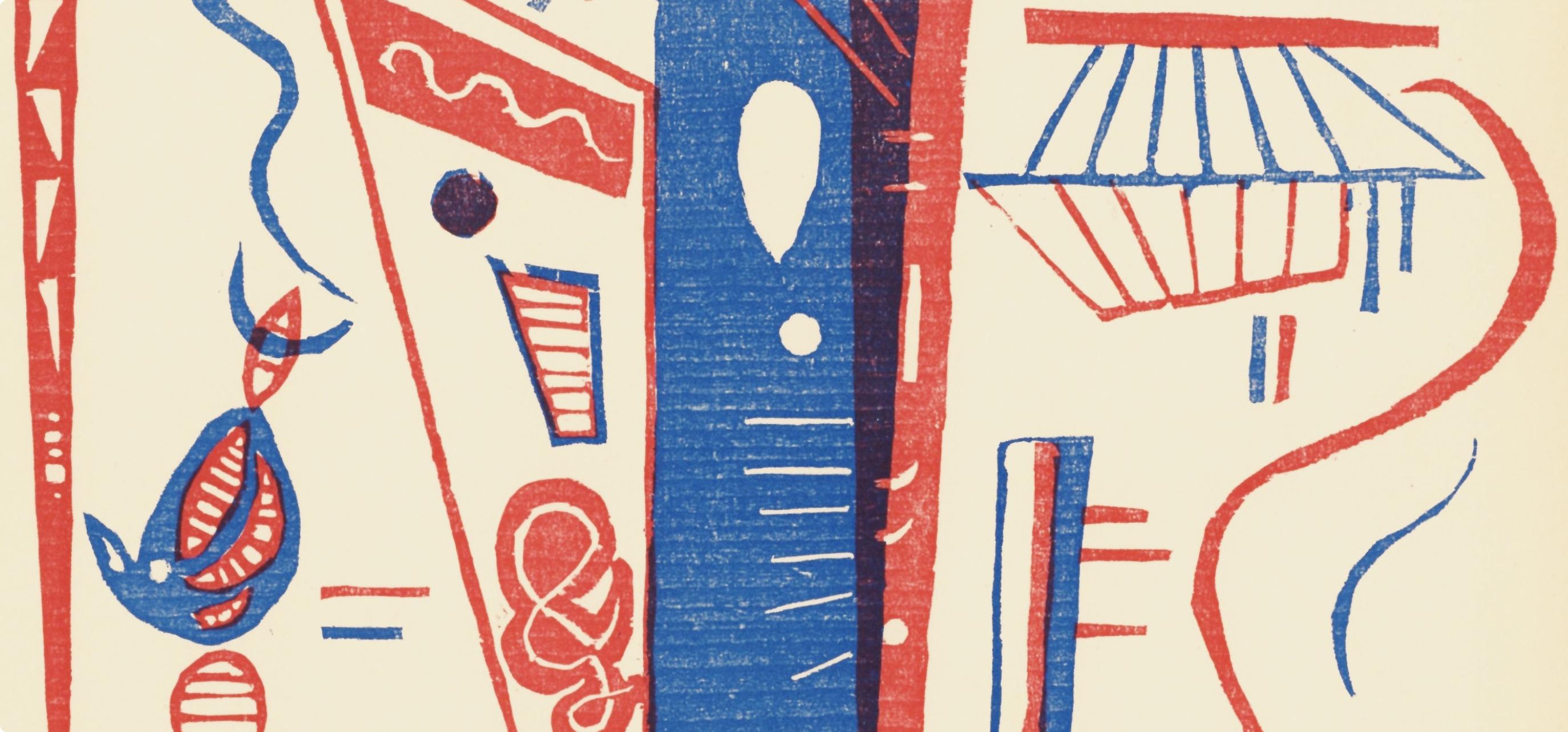 Komposition (Röthel 201), Sociedad Internacional de Arte del Siglo XX - Print Moderno de Wassily Kandinsky