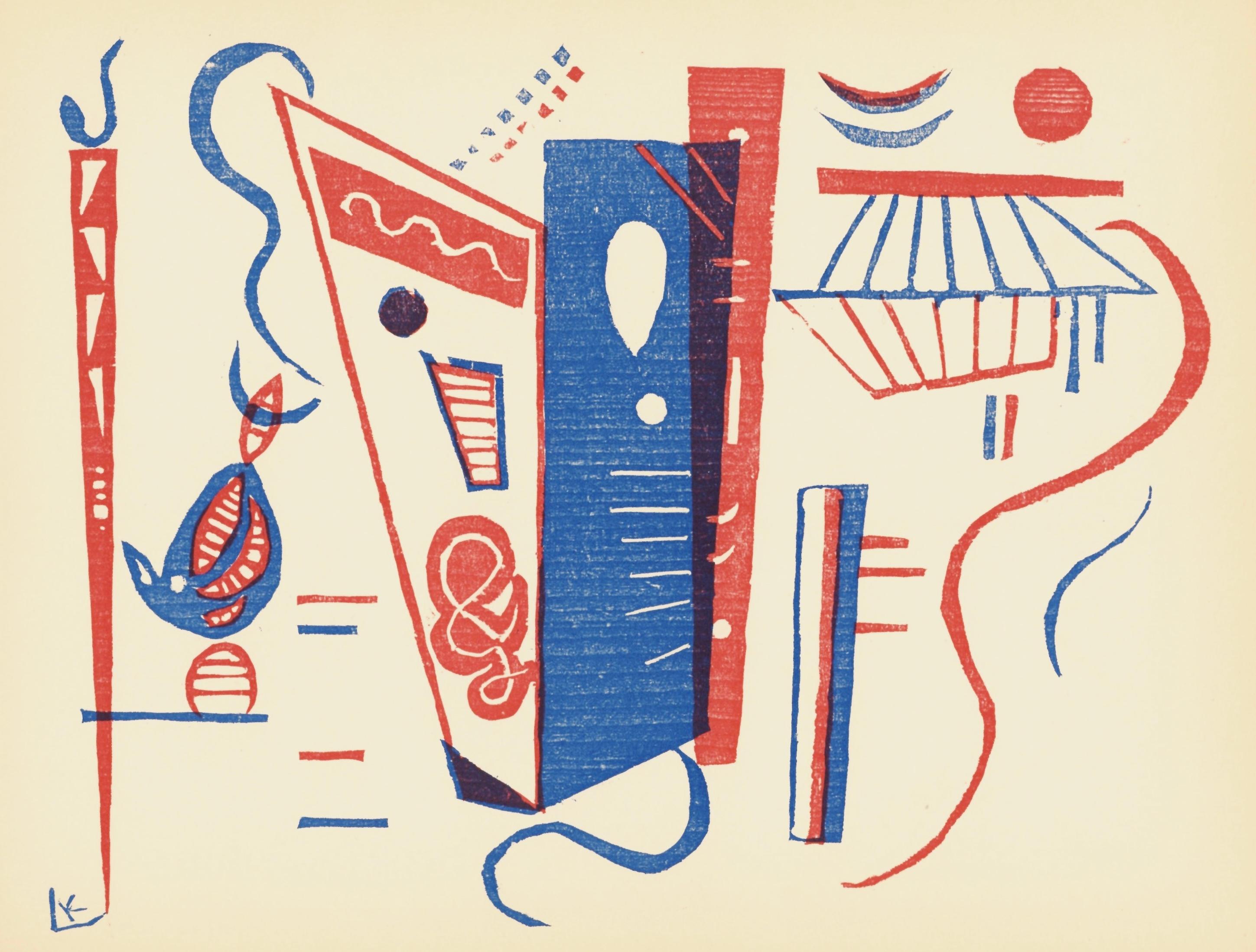 Landscape Print de Wassily Kandinsky - Komposition (Röthel 201), Sociedad Internacional de Arte del Siglo XX