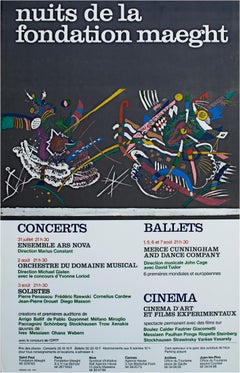 Used "Nuits de la Fondation Maeght, " Event Poster by Wassily Kandinsky