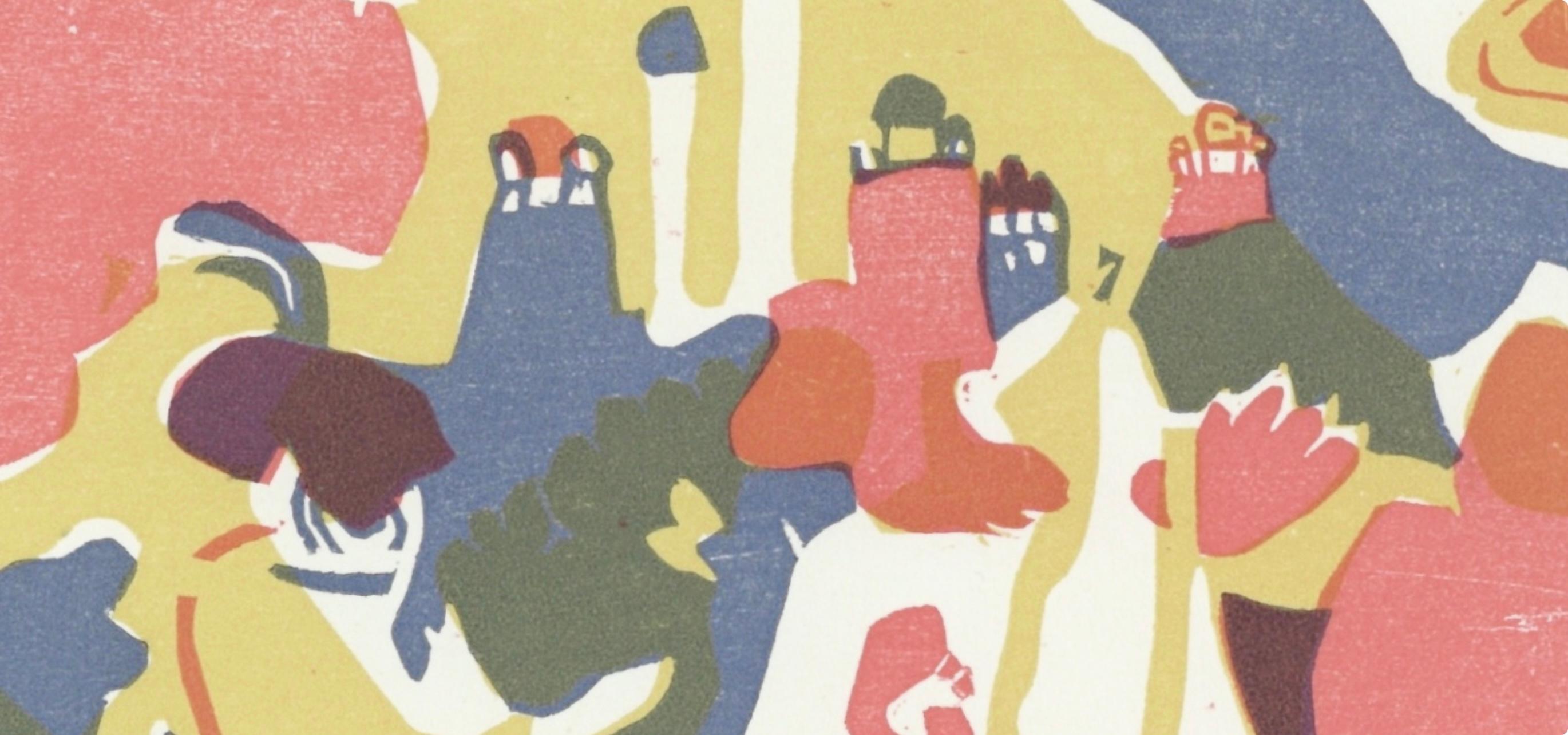 Orientalisches (Röthel 106), Société internationale d'art XXe siècle - Abstract Print Marrón de Wassily Kandinsky