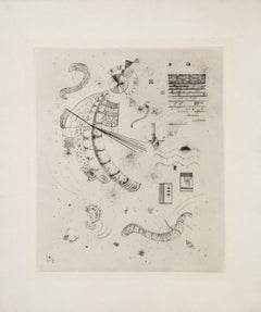Plate 11 from 23 Gravures, Etching by Wassily Kandinsky