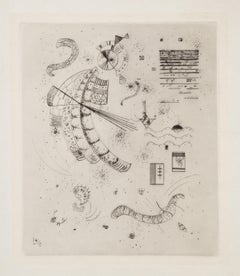 Vintage Plate 11 from 23 Gravures, Etching by Wassily Kandinsky