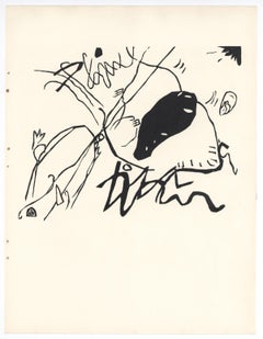 "Schwartzer Fleck" gravure sur bois originale