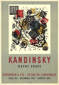 Wassily Kandinsky-Euvre gravée-Lithographie Milieu du siècle