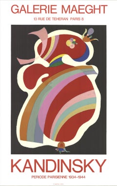 Vintage Wassily Kandinsky 'La Forme Rouge' 1969- Lithograph