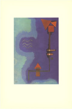 Vintage Wassily Kandinsky-Tirant Sur Le Violet-