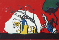 Zwei Reiter vor Rot (Röthel 95), Société internationale d'art XXe siècle