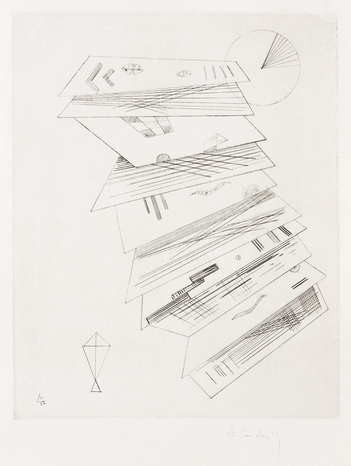 Wassily Kandinsky Abstract Print - Zweite Radierung für die Editions "Cahiers d'Art"