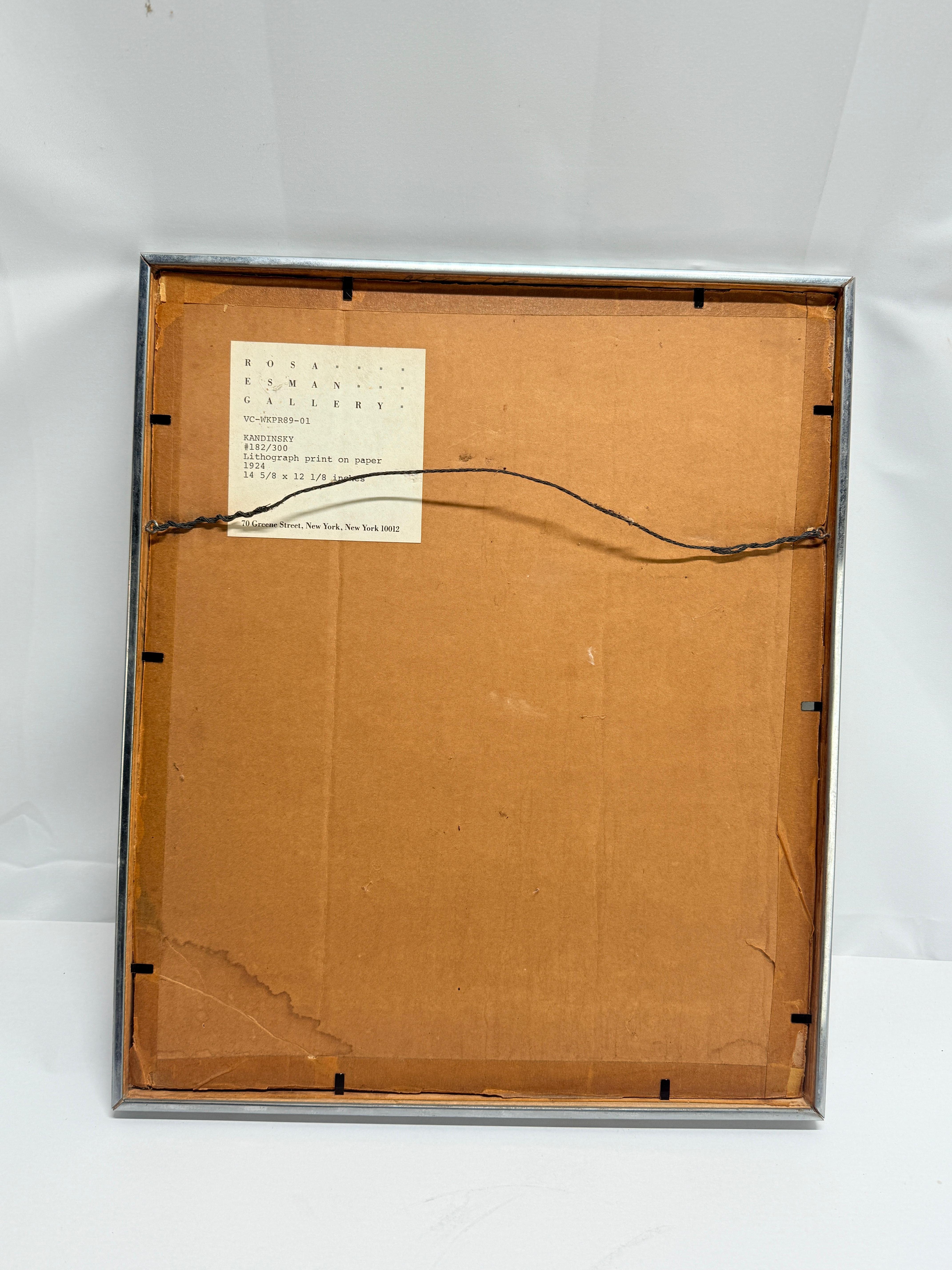 Wassily Kandinsky (Russisch, 1866-1944) La Tache Noire Abstrakte Komposition, 1924 im Angebot 1