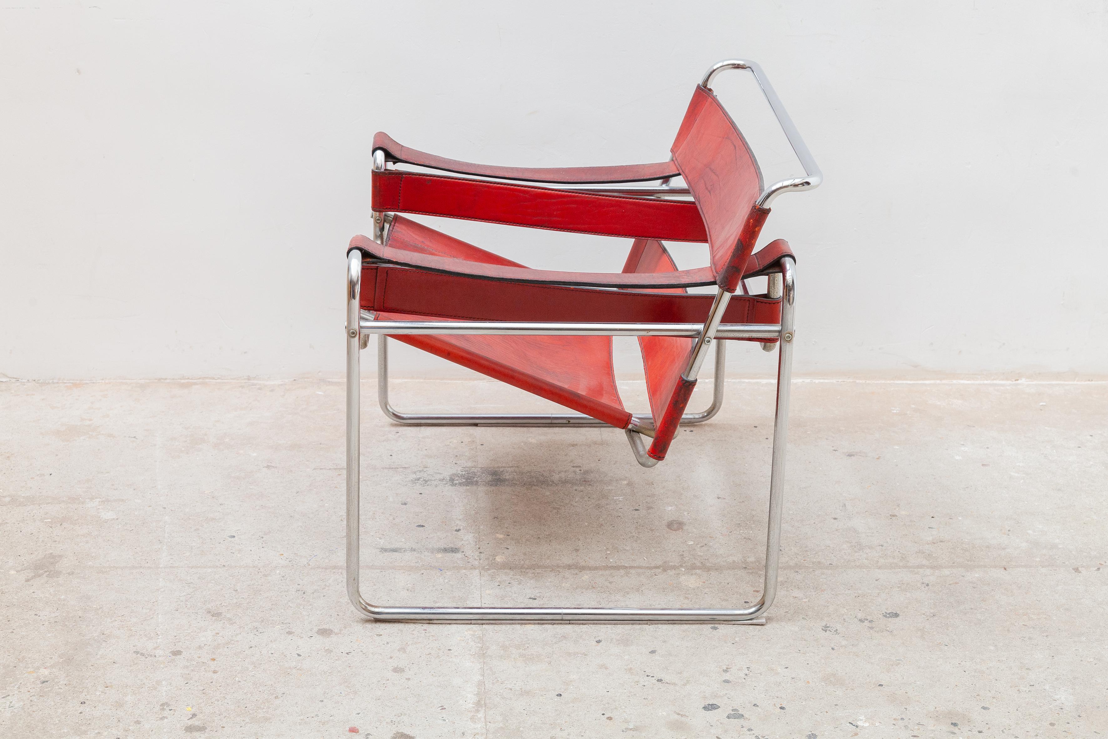 red wassily chair