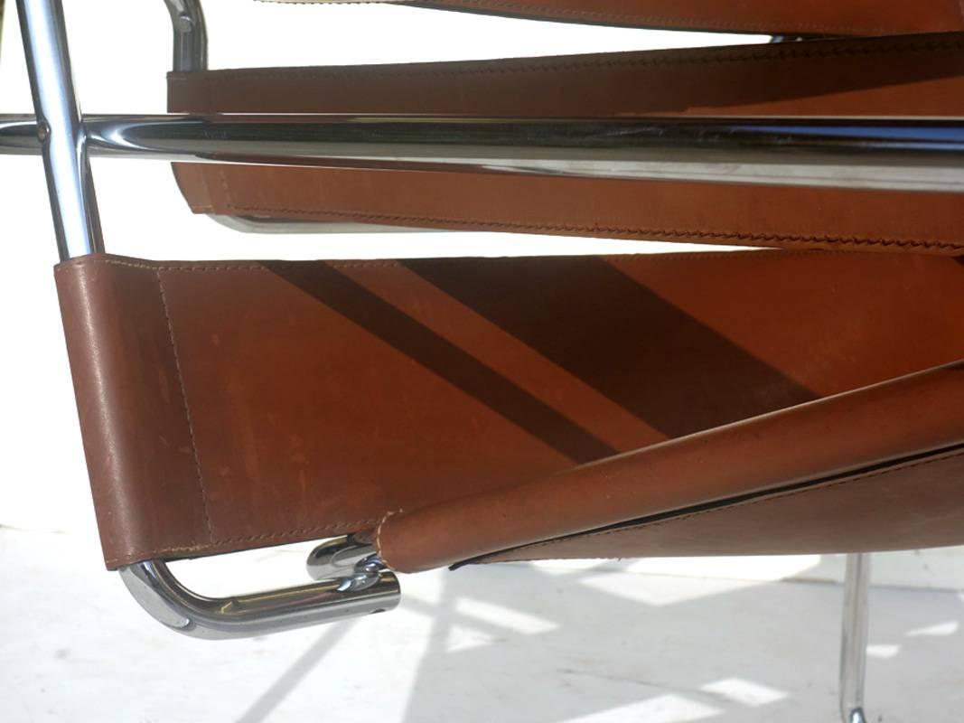 Fauteuil en cuir marron « Wassily » de Gavina Bauhaus Design, années 1960 2