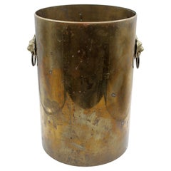 Waste-Korb aus Messing aus der Artillerie-Waffenschale aus dem englischen Zweiten Weltkrieg