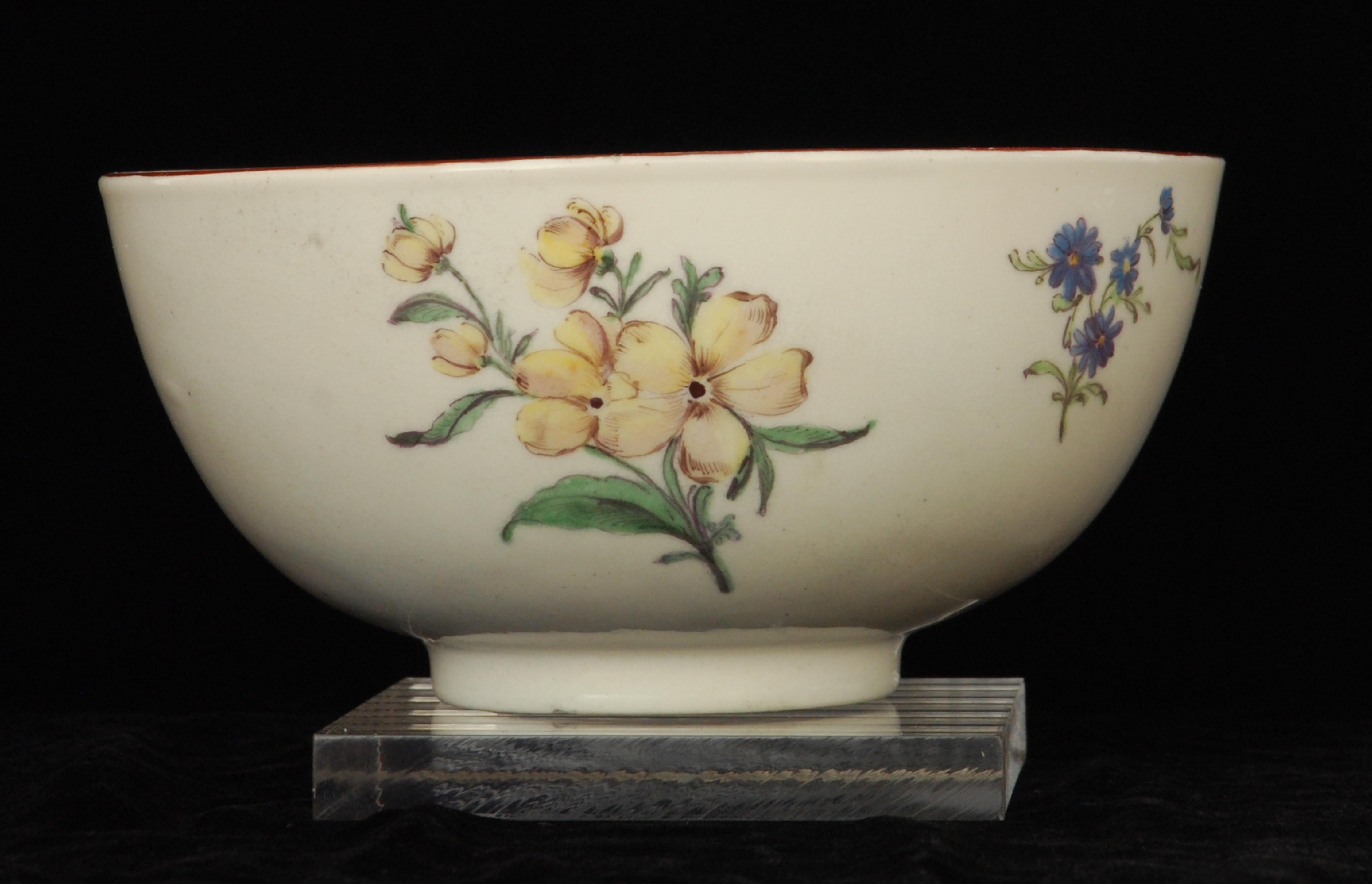 18th Century Waste Bowl, Chelsea, circa 1755 For Sale
