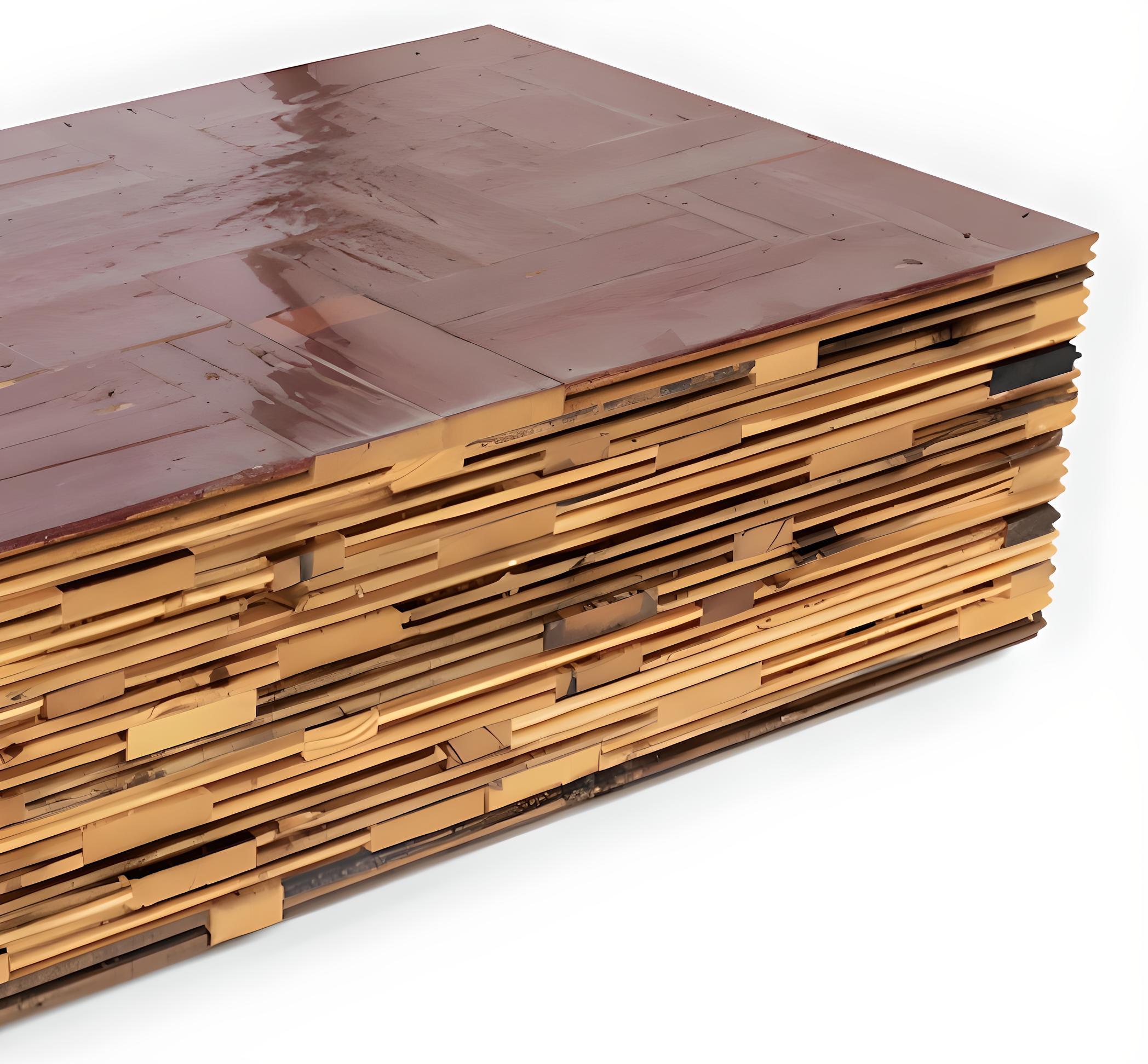 Moderne Waste Coffee Cube in Scrapwood By Piet Hein Eek en vente