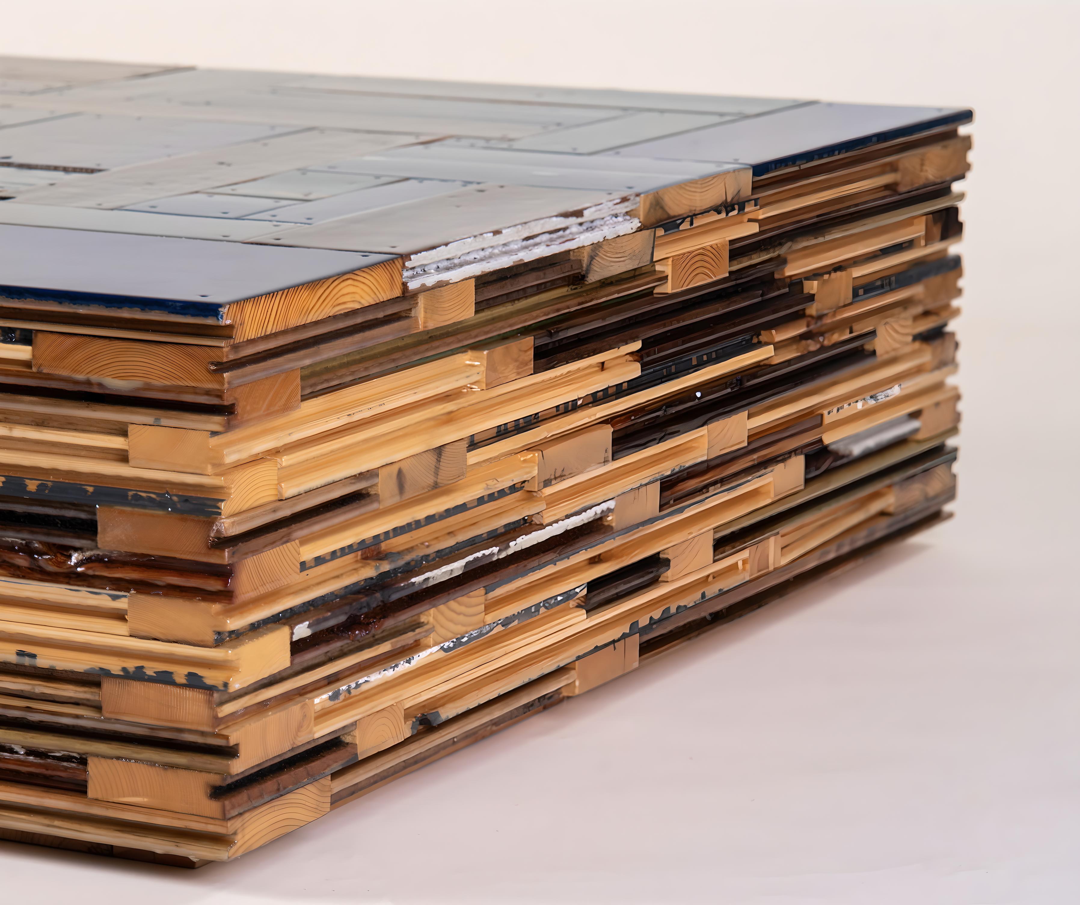 Waste Coffee Cube in Scrapwood By Piet Hein Eek Neuf - En vente à Paddington, NSW