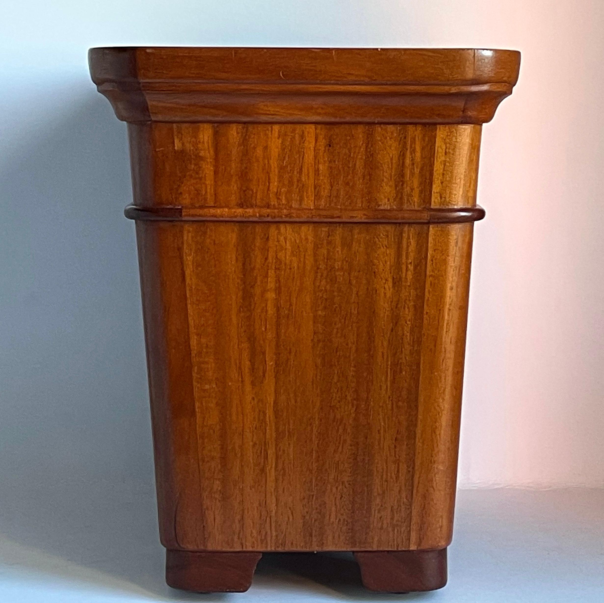 Waste Paper Bin or Plant Stand Walnut, Sweden In Good Condition In Stockholm, SE
