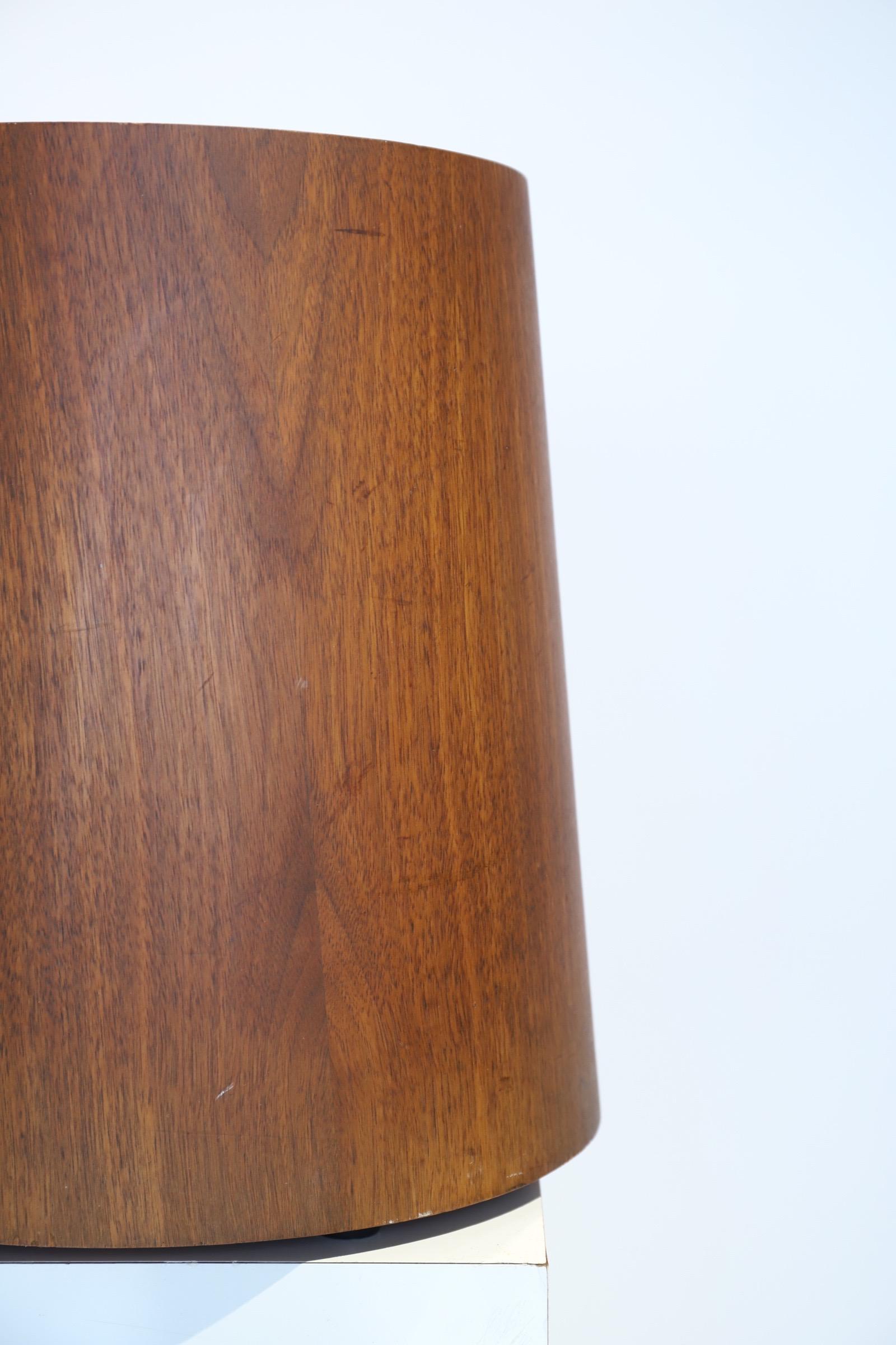 Wood Wastebasket by Jens Risom
