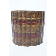 Wastebasket with Faux Books Style of Maitland Smith