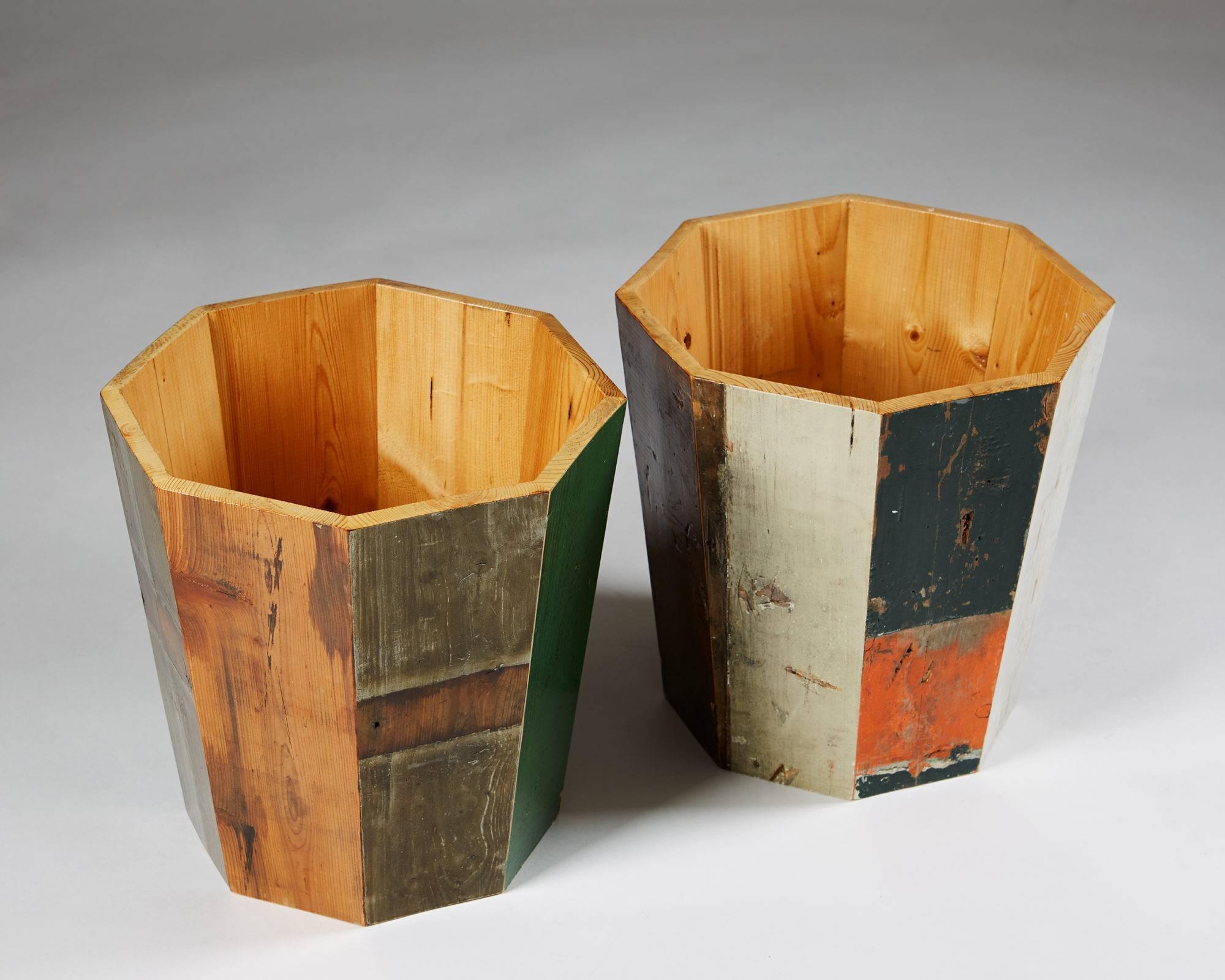 Dutch Wastepaper Bin Designed by Piet Hein Eek, The Netherlands, circa 2000