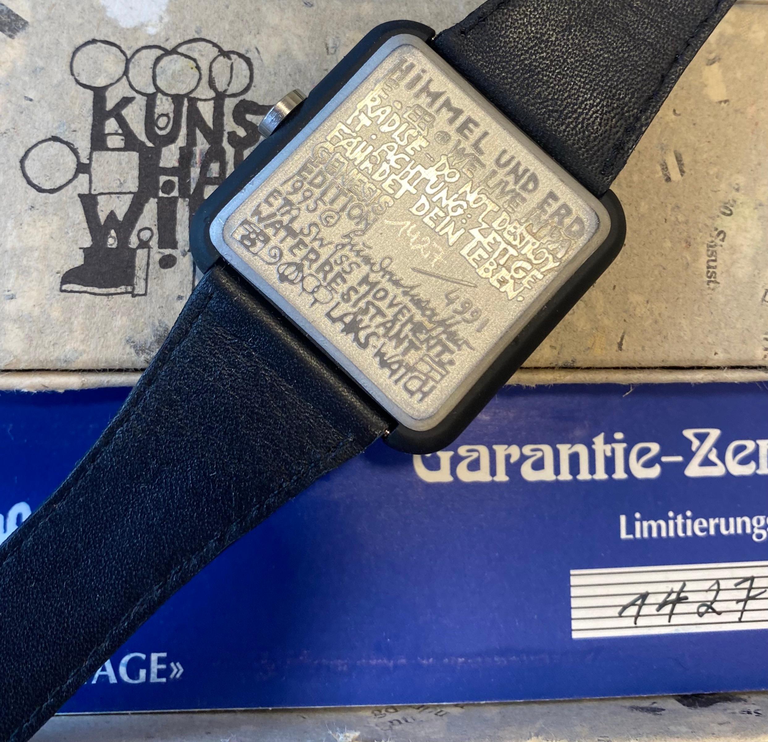 Watch 2 Designed by the Austrian Artist Hundertwasser, 1995 In Good Condition For Sale In Saint ouen, FR