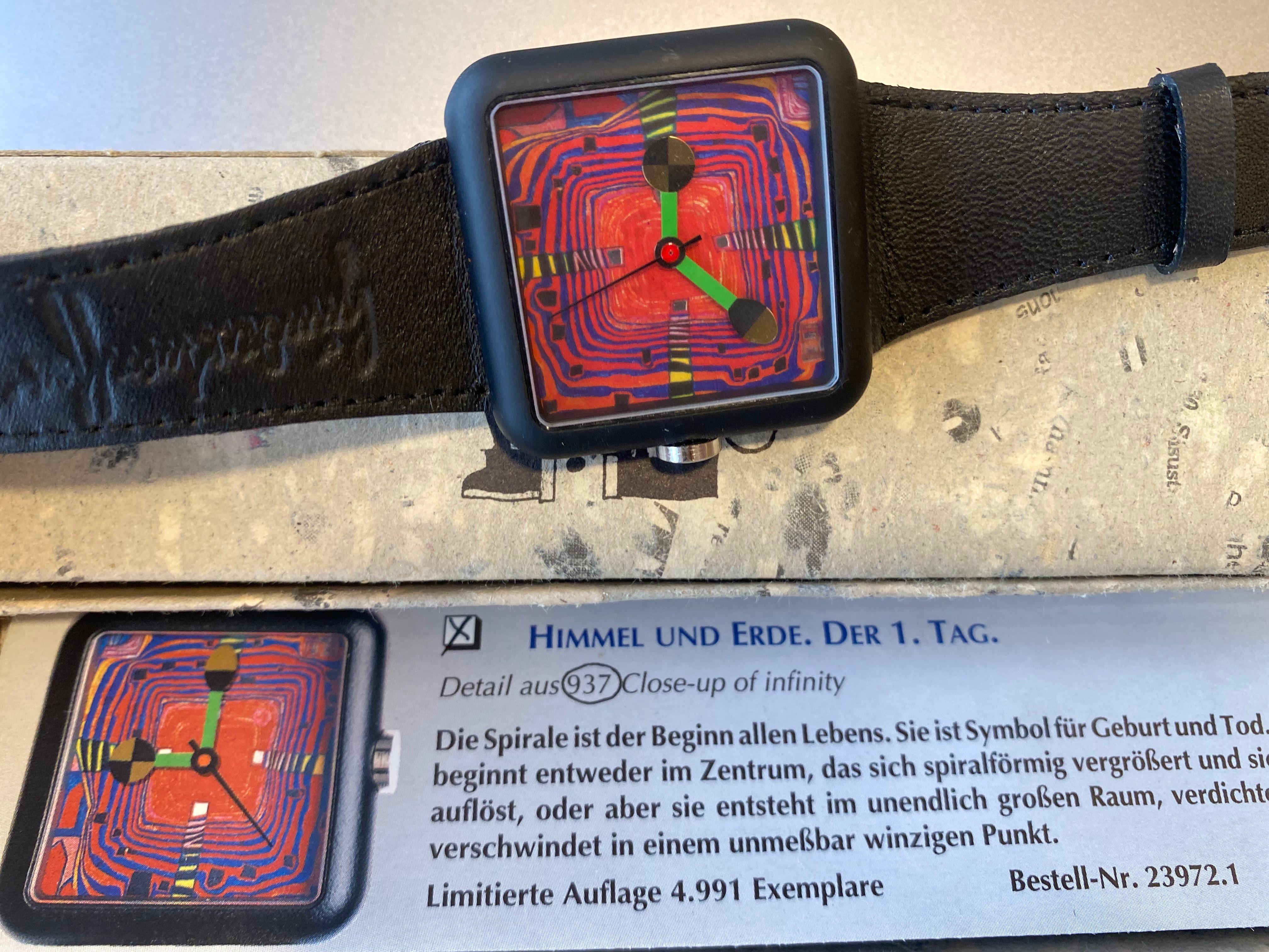 Watch 2 Designed by the Austrian Artist Hundertwasser, 1995 For Sale 2