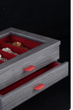 Tempo di Rovere Watch Box for Nine Watches in Oak Smoke Grey