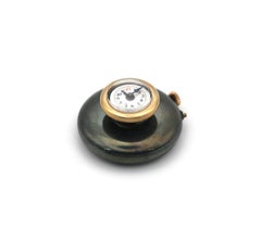 Antique 30mm Blued Steel Watch Buttonhole, Swiss, Circa 1890