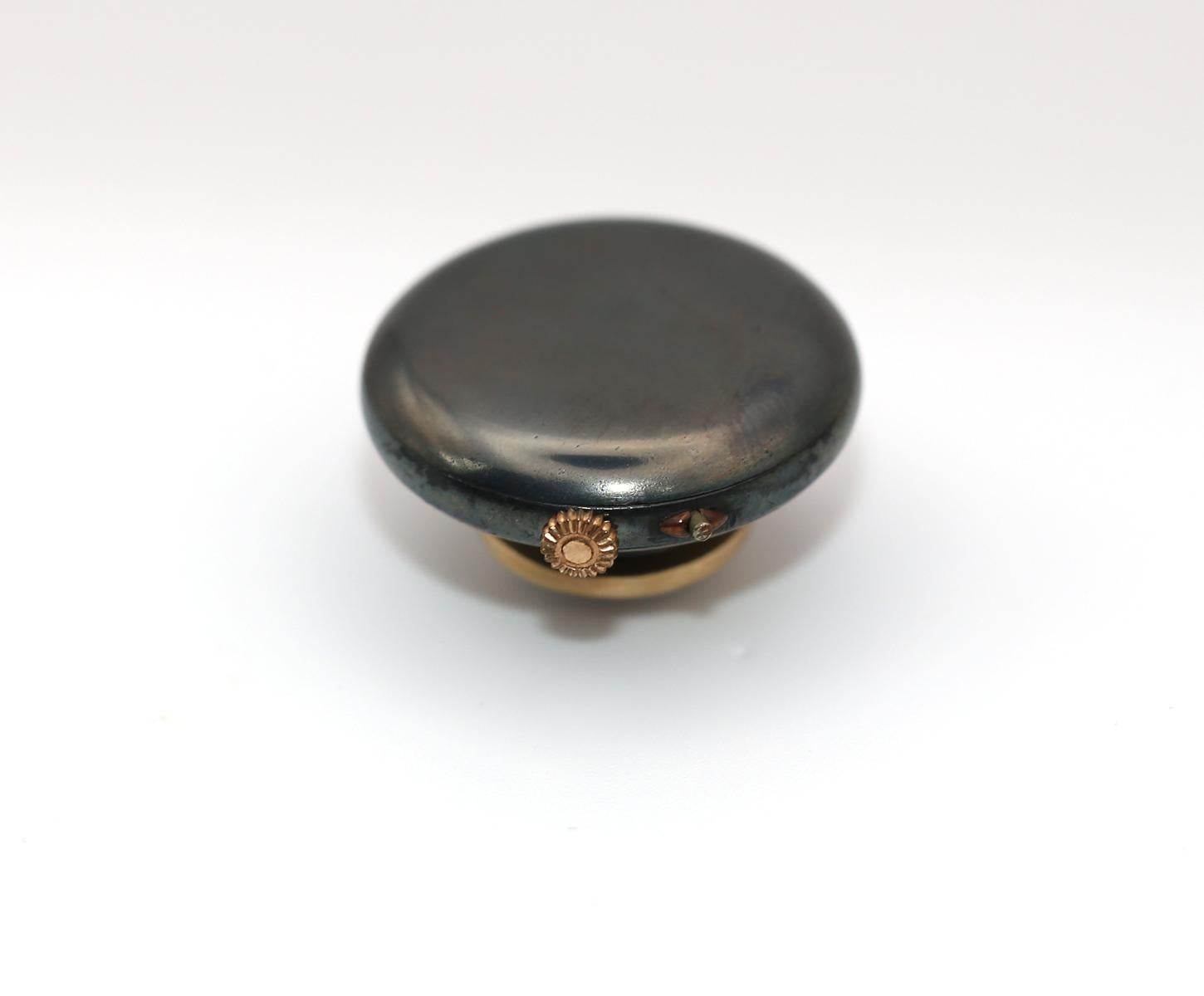 Watch Buttonhole Blued Steel Swiss, 1890 For Sale 4