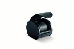 Cuscino Rosso Watch Case Black Leather