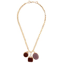 Watch Chain Charm Necklace