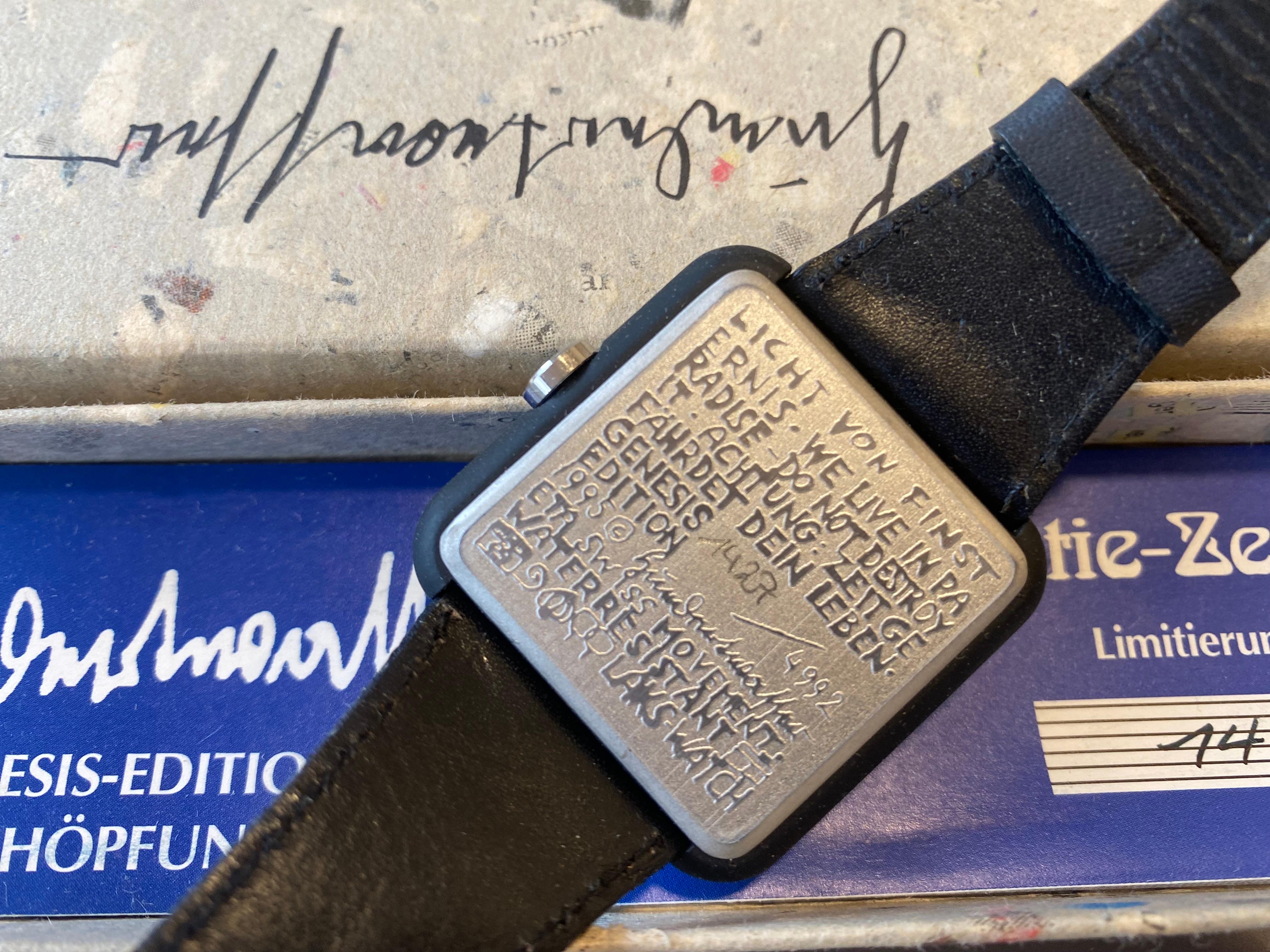 Late 20th Century Watch Designed by the Austrian Artist Hundertwasser, 1995 For Sale