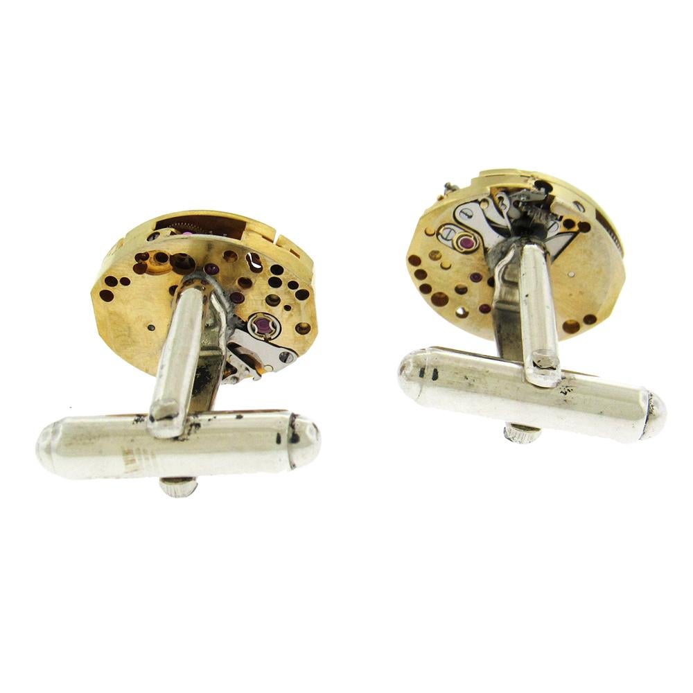 Boutons de manchette mouvement montre Unisexe en vente