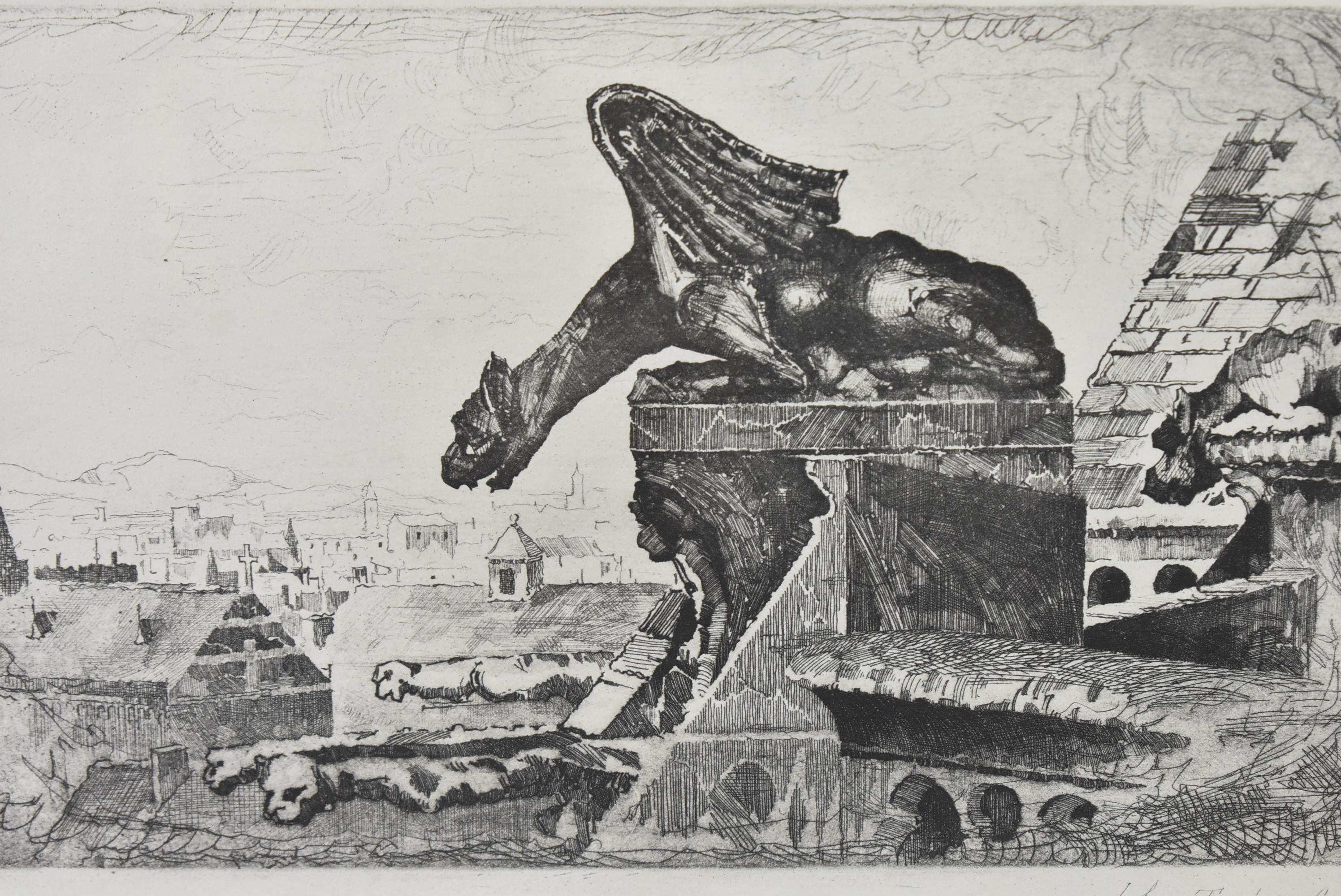 This etching by John Taylor Arms titled 