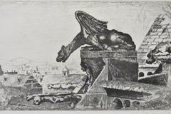 „Watching the People Below“ Radierung von John Taylor Arms