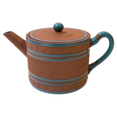 Watcombe Torquay Terracotta Teapot Attributed to Christopher Dresser
