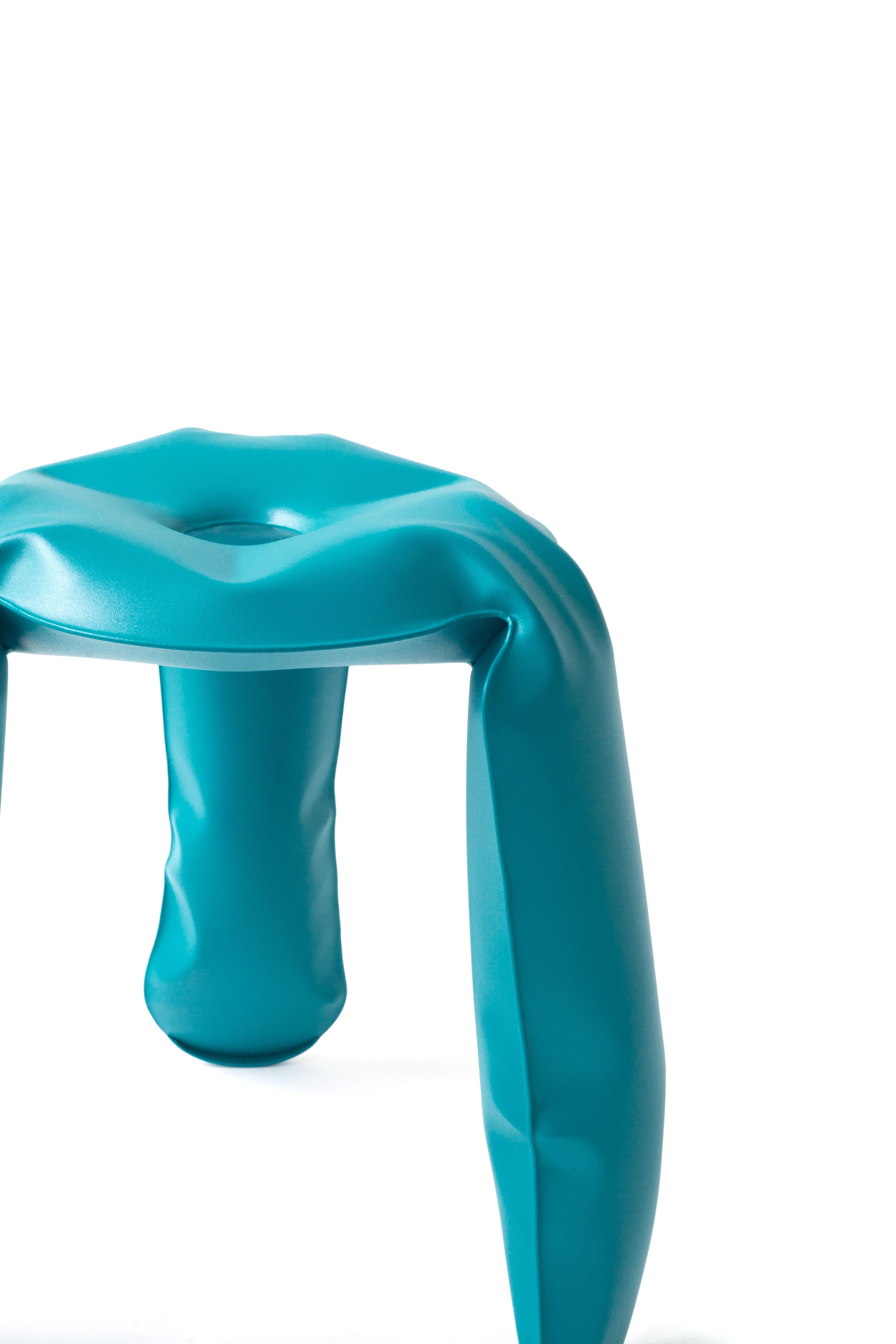 Water Blue Mini Plopp Stool by Zieta In New Condition For Sale In Geneve, CH