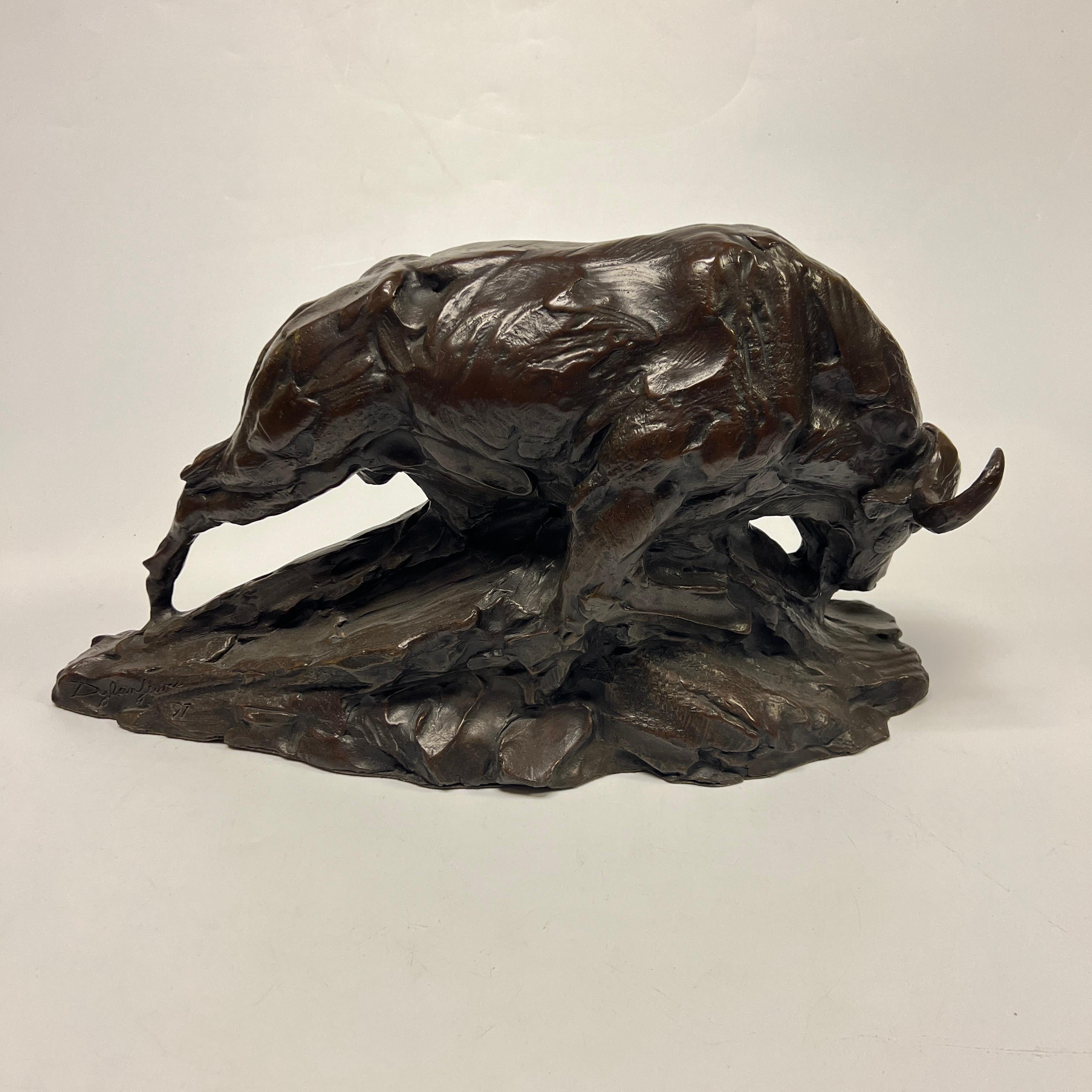 Escultura de bronce Búfalo de agua de Dylan Lewis (1964- ) Bronce en venta